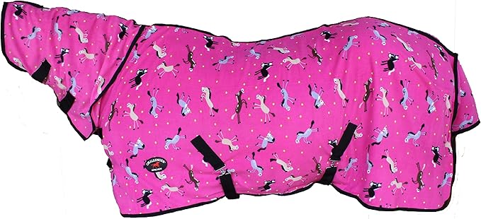 Horse Soft Fleece Cooler Exercise Moisture Wick Blanket Liner Sheet Neck 4395N