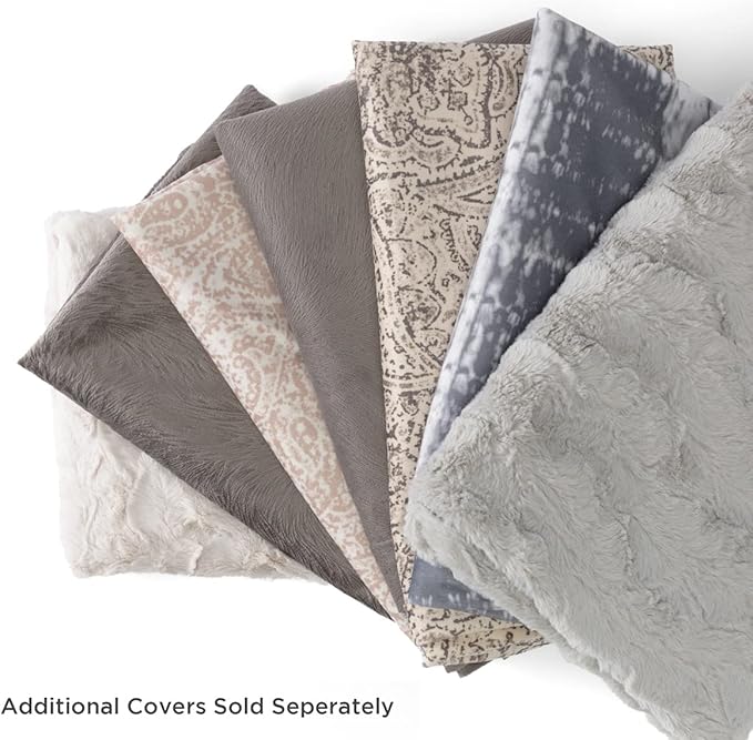 Best Friends by Sheri Dog Bed Cover Replacement for Nap Mat Dog Bed, Microfiber Shibori, Grey, 27" x 36"
