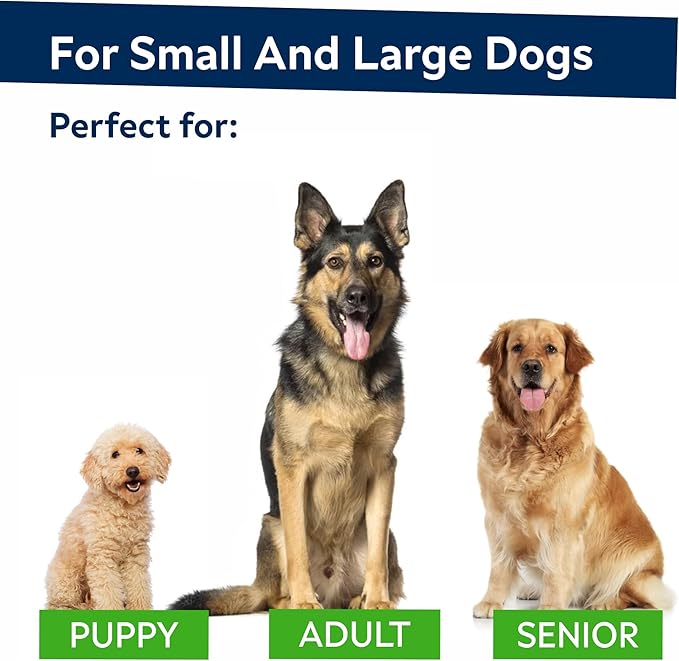 STRELLALAB No Poo Chews for Dogs - Coprophagia Stool Eating Deterrent - No Poop Eating for Dogs - Digestive Enzymes - Gut Health & Immune Support - Stop Eating Poop - Chicken Liver Flavor 120Chews