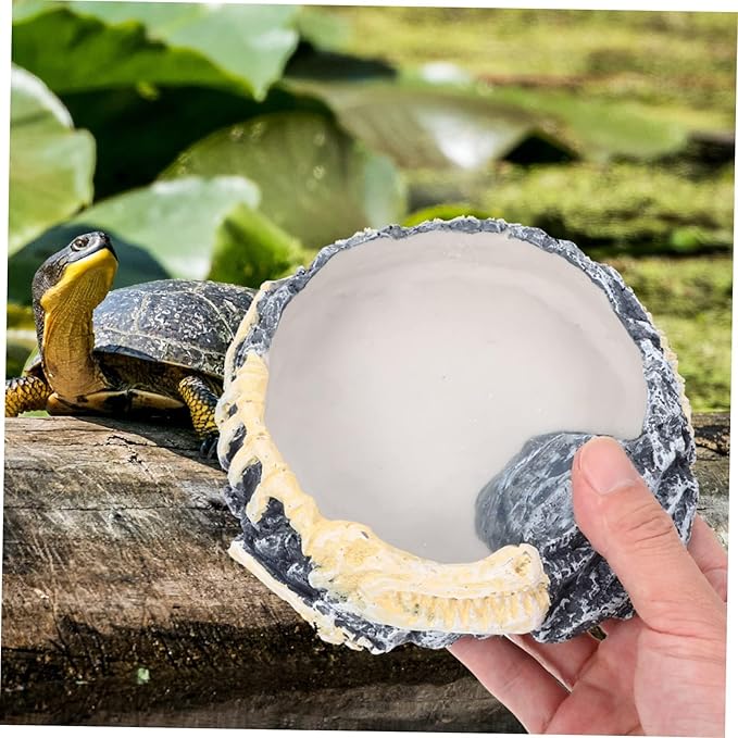 Reptile water dish Feeding dish for Leopard Gecko Turtle Frog snake Lizard Spider Scorpion Chameleon, reptile food and water dish, reptile feeding bowl