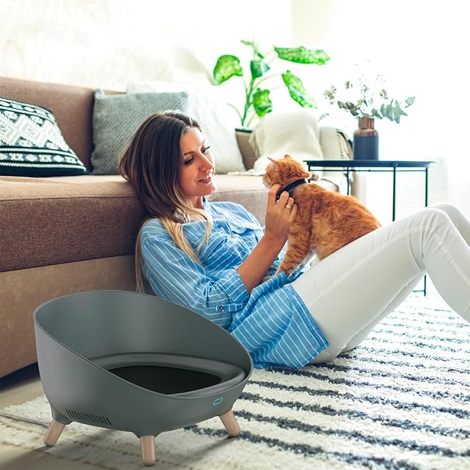 Smart Cat Cooling Sofa & Bed, APP Wireless Temperature Controlled, Quick Heating & Cooling (71℉ - 100℉), Ensures Year-Round Comfort for Cats in Winter and Summer