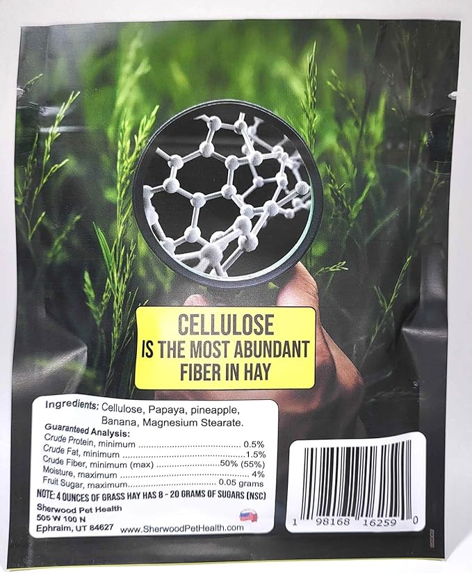 Sherwood Pet Health 1 Pack of papaya, pineapple treats for rabbits, guinea pigs and chinchillas. Low sugar and grain free.