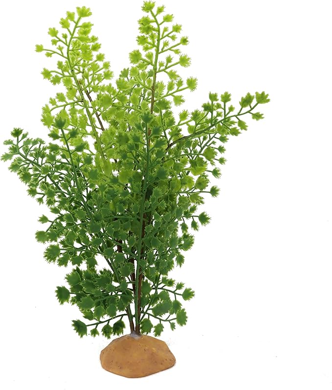 Lifelike Reptile Tank Plant Decor - Realistic Artificial Plastic Plant for Terrariums and Pet Enclosures (Style A)