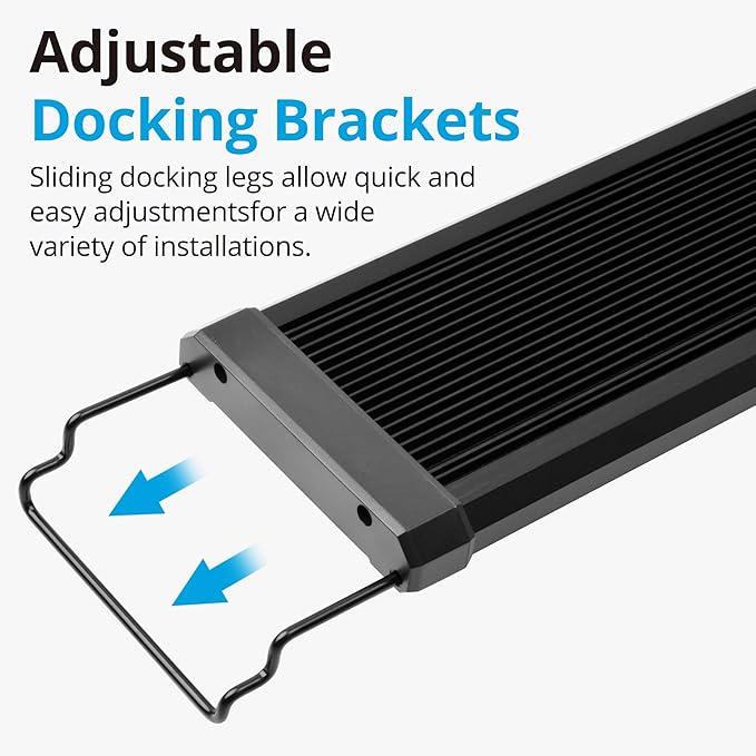 NICREW Saltwater Aquarium Light, Marine LED Fish Tank Light for Coral Reef Tanks, 2-Channel Timer Included, 30 to 36-Inch, 32-Watt