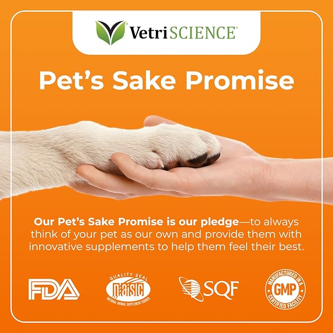 VetriScience Glycoflex 3 Clinically Proven Hip and Joint Supplement for Dogs - Maximum Strength Dog Supplement with Glucosamine, MSM, Green Lipped Mussel & DMG - 60 Chews, Chicken Flavor