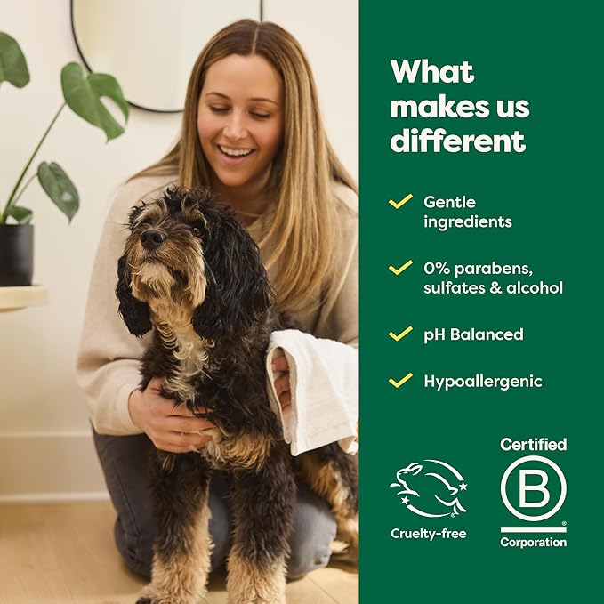 Earth Rated Coat-Specific 3-in-1 Curly & Wavy Coated Dog & Puppy Shampoo, Conditioner and Deodorizer, Formulated to Tackle Tangles and Restore Curls, Refreshing White Tea & Basil Scent, 16 oz.