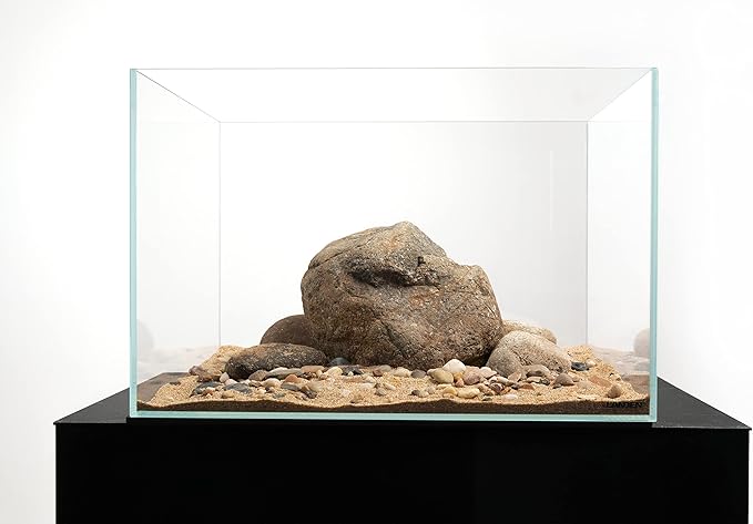 LANDEN BALAGEN Sand Natural River Rock 2L(7lb), Fish Tank Gravel, Pea Gravel, Coarse Sand for Plants, Pebbles for Indoor Landscaping, Ideal for Aquarium Substrate, Φ4-15mm