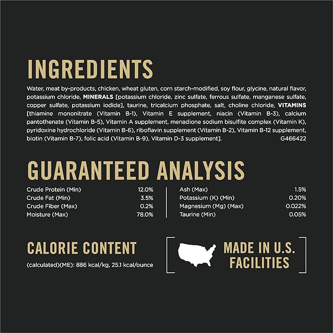 Purina Pro Plan Urinary Tract Health Chicken Entree in Gravy Cat Food - (Pack of 24) 3 oz. Pull-Top Cans