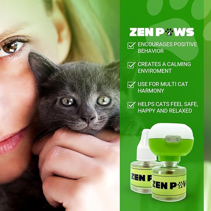 Upgraded No Scent - Diffuser Cat Relaxant Refill - Compatibility : Refills fit and are Compatible with All Major Brand diffusers. Feliway, Comfort Zone, ThunderEase, Relaxivet