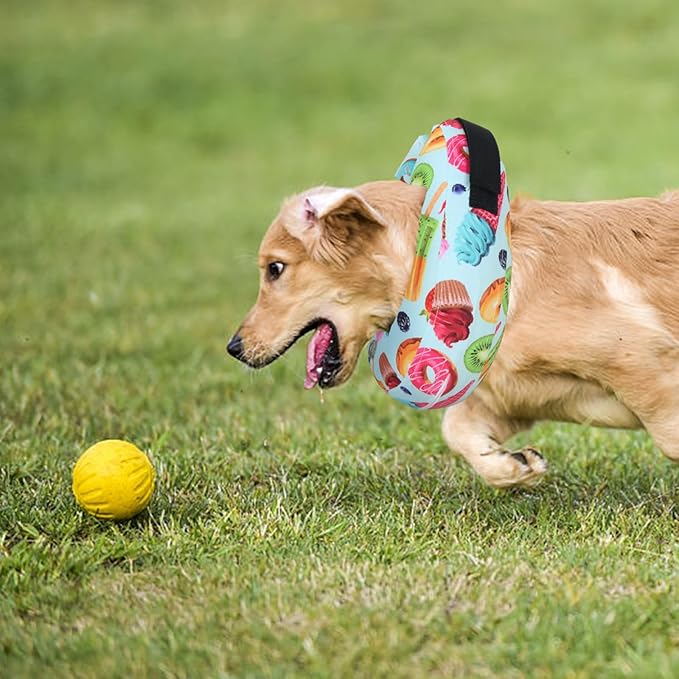 Protective Inflatable Dog Cone After Surgery, Soft Inflatable Donut Collar for Dogs and Cats, Prevent from Biting & Scratching, Not Block Vision (Blue Cone Collar L)