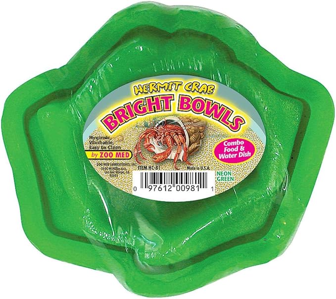 Zoo Med Hermit Crab Bright Bowl, Green