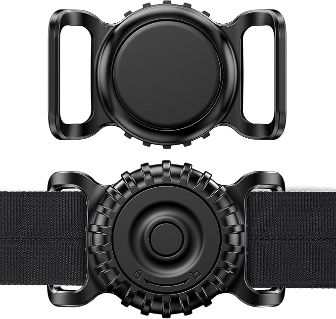 Airtag Dog Collar Holder (2 Pack) for Apple AirTag,Waterproof, Hard PC + ABS Pet Collar Case Anti-Lost Air Tag Cover Holder for Cat Dog GPS Tracker