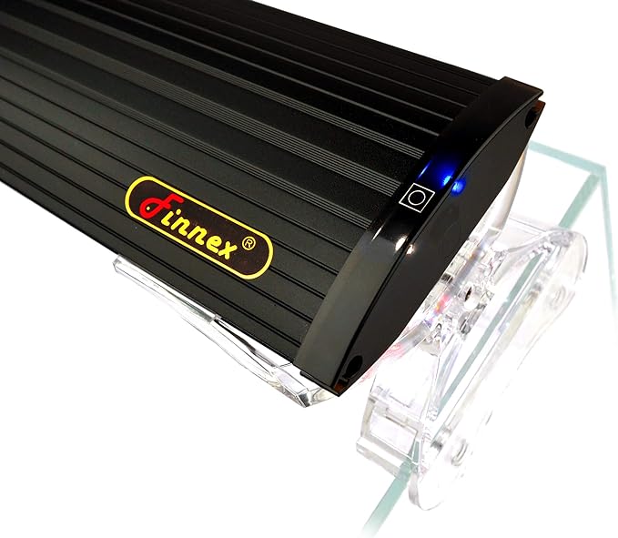 Finnex Planted+ 24/7 CRV Aquarium LED Light, Automated Full Spectrum 660Nm Deep Red Fish Tank Light, 24", Sleek Black, (CRV-24)