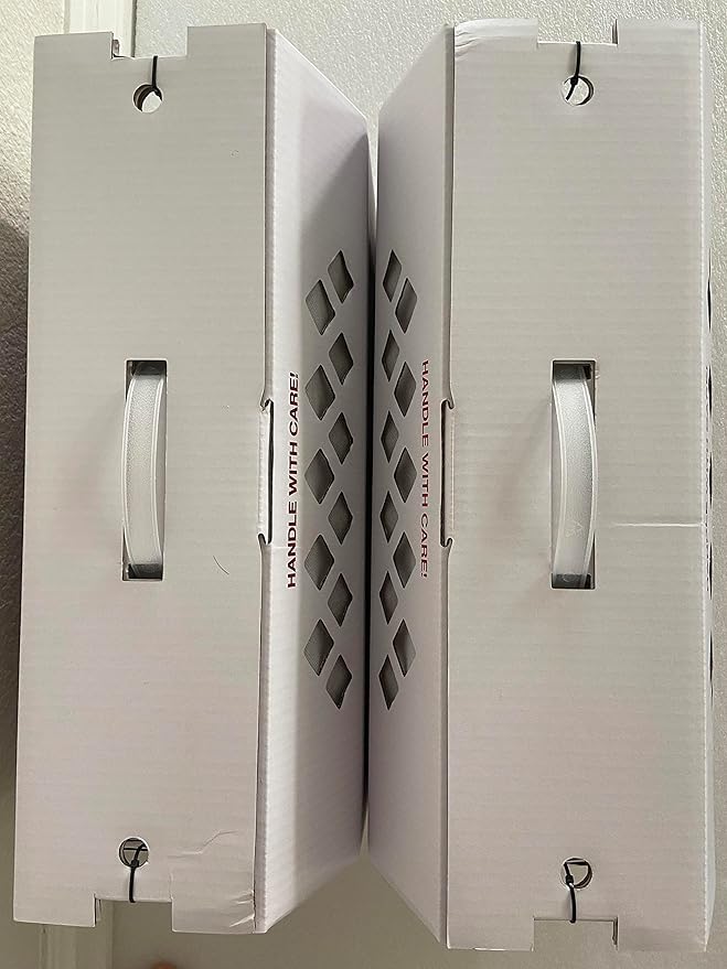 Live Bird Shipping Box Less Expensive Size 18" x 8" x 12" Tall-with Handle for Poultry, Pigeons, & Canaries - 2 Boxes