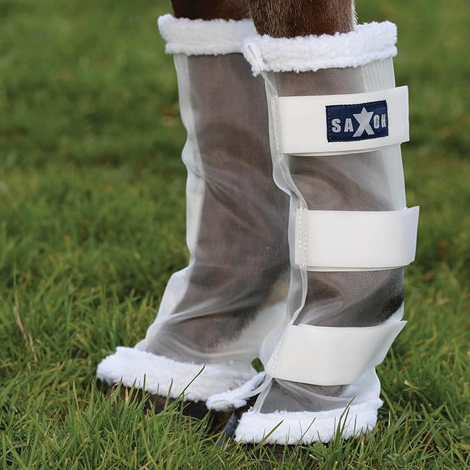 Saxon Fly Leg Wraps, White, One Size