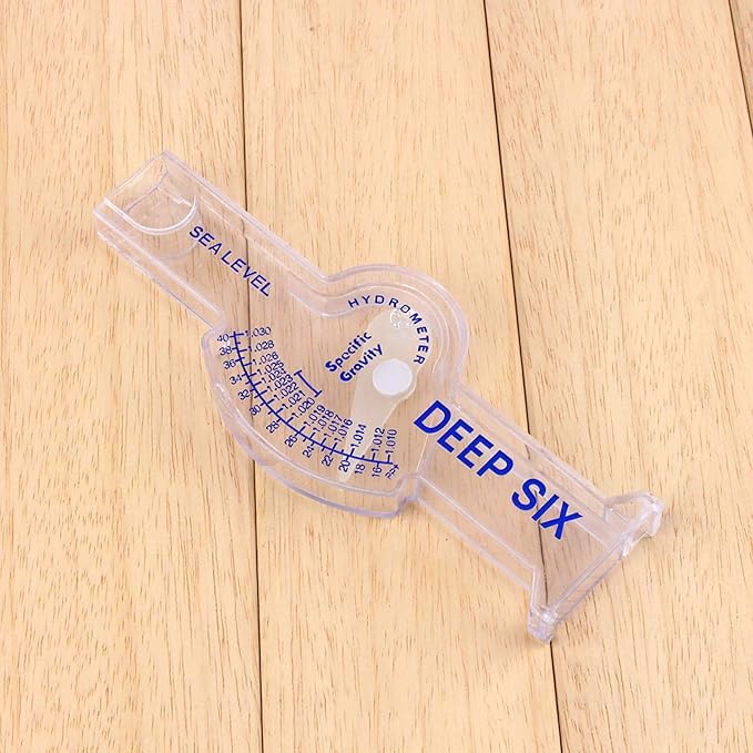 GLOGLOW Hydrometer Salinity Meter, Aquarium Fish Salt Water Salinity Meter Accurate Automatic Hydrometer Salt Water Salinity Meter Marine Sea Saltwater Seawater HydrometerAquarium