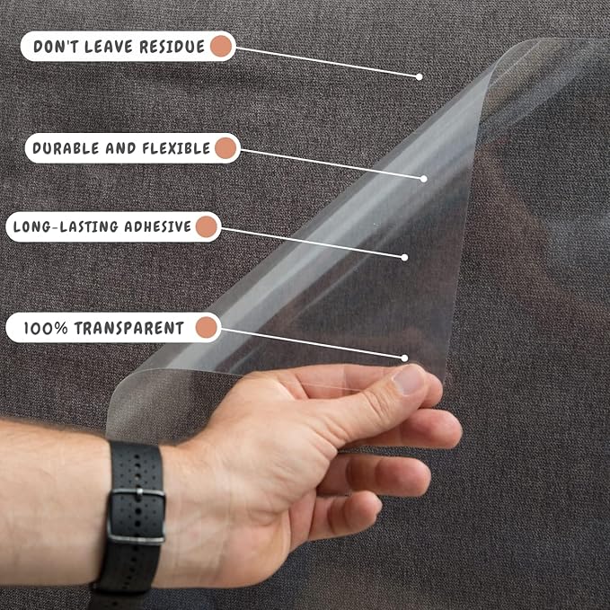 Couch Protector for Cats, 6 Pack 14" x 11", Anti Cat Scratch Furniture Protector, Cat Furniture Protector, Furniture Protectors from Cats, Couch Cat Scratch Protector