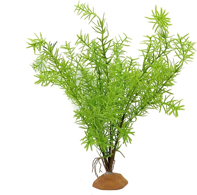 Lifelike Reptile Tank Plant Decor - Realistic Artificial Plastic Plant for Terrariums and Pet Enclosures (Style D)
