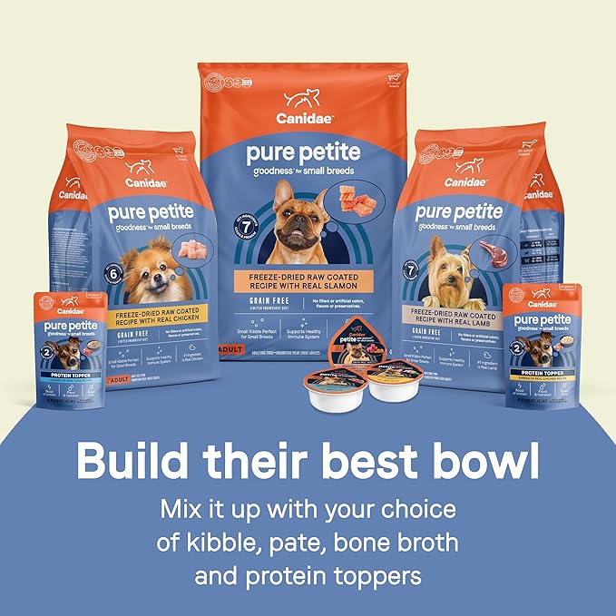 CANIDAE Pure Petite Premium Dry Dog Food for Small Breeds, Chicken & Wholesome Grains Recipe, 4 lbs.