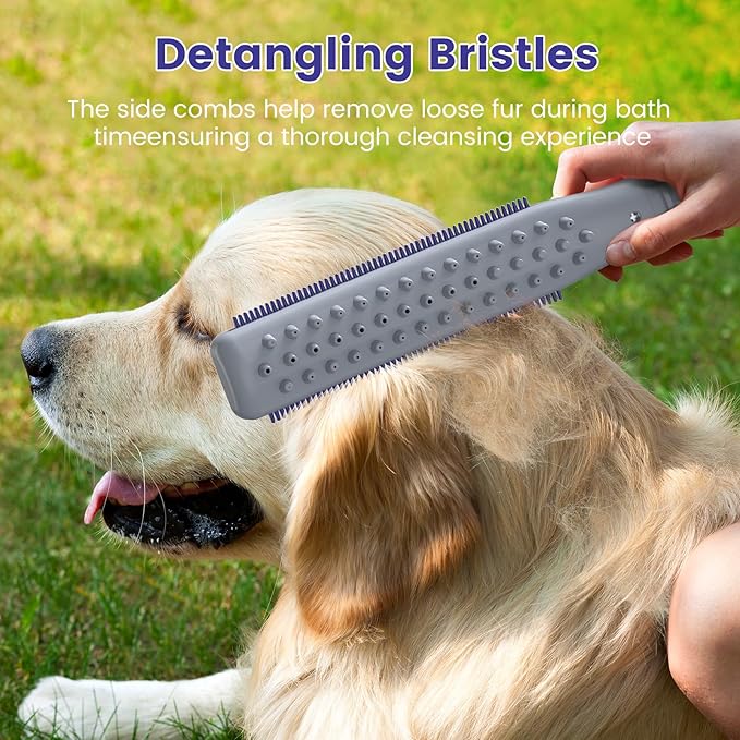 Professional Dog Shower Head, Dog Shower Attachment, Pet Shower Head for Dogs, Indoor Outdoor Dog Bath Wand Sprayer Includes 8-Foot Flex Hose, 3 Spraying Mode On/Off