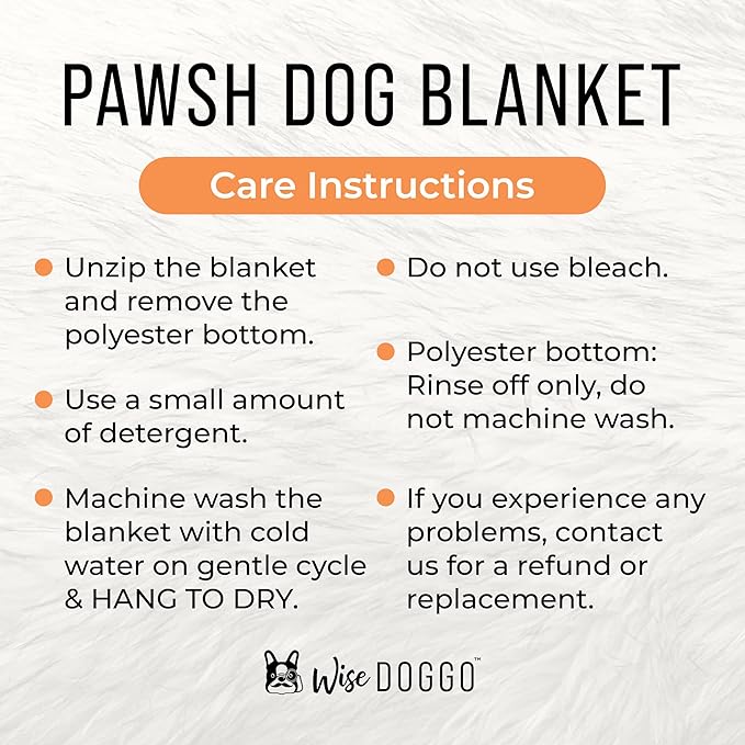 Pawsh Faux Fur Dog Blanket - Extra Large Waterproof Dog Blanket for Couch Bed Car & Crate - Ultra Soft, Waterproof Throw Blanket for Dogs (Brown & White)