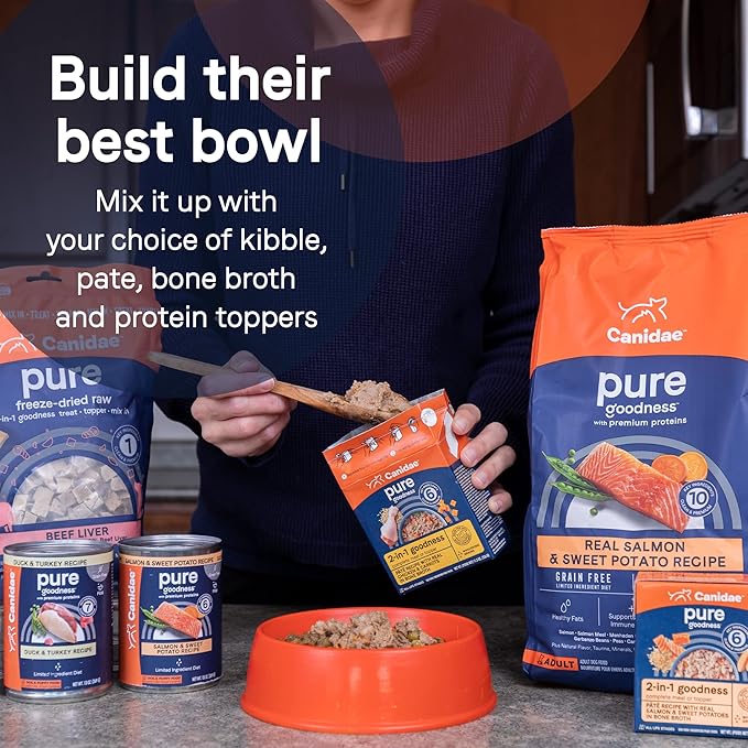 CANIDAE® PURE Duck & Turkey Recipe Dog Wet (12) 13 oz., Blue