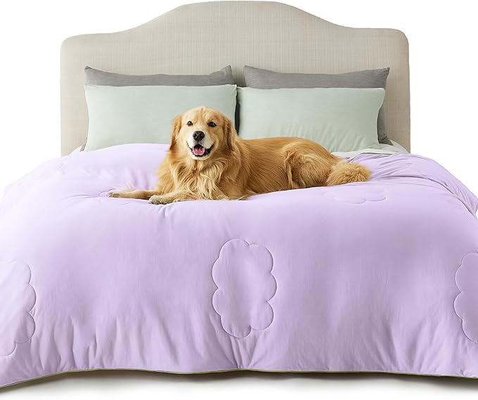 Lesure Premium Cooling Dog Blankets for Bed - Washable Dog Cooling Throw Blanket with Q-MAX>0.4,Durable Self Cooling Pet Mat, Soft Cooling Summer Blanket for Hot Weather, Purple, 60x80
