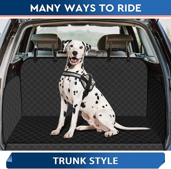 Dog Car Seat Cover Dog Seat Cover for Back Seat Scratch Prevention Dog Hammock Protects Against Dirt Dog Seat Covers for Cars Fits for Small SUVs and Trucks 54"x 58", Black