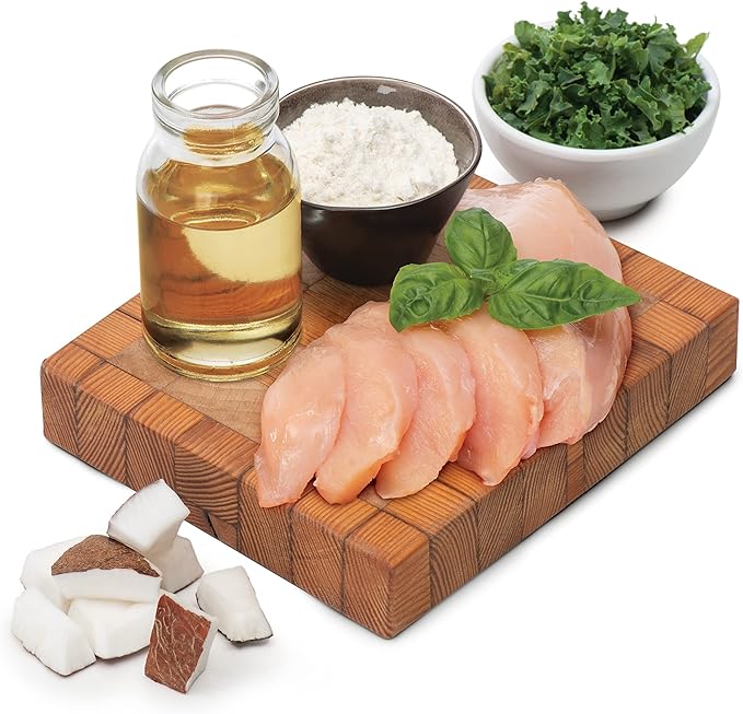 Catit Creamy Superfood Lickable Cat Treat – Hydrating and Healthy Treat for Cats of All Ages - Chicken with Coconut & Kale, 16-Pack