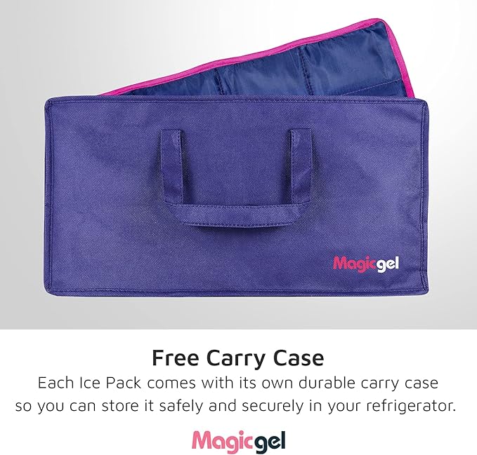 Horse Ice Pack - Cooling Leg Wraps for Hock, Ankle, Knee, Legs, Boots, and Hooves. (Twin Ice Boot, by Magic Gel)