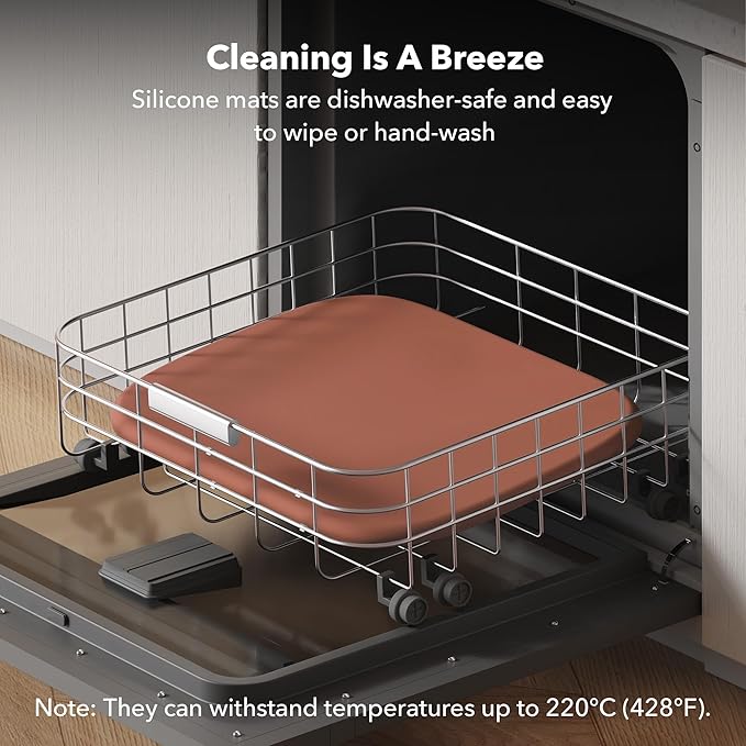 PETLIBRO Dog Food Mat, Safety Silicone Cat Food Mat for Feeder & Fountain, Waterproof Dog Bowl Mats, Raised Edge Spill Protection Floor, Cove Feeding Mat for Pet (Coral, 22'' x 16.5'')