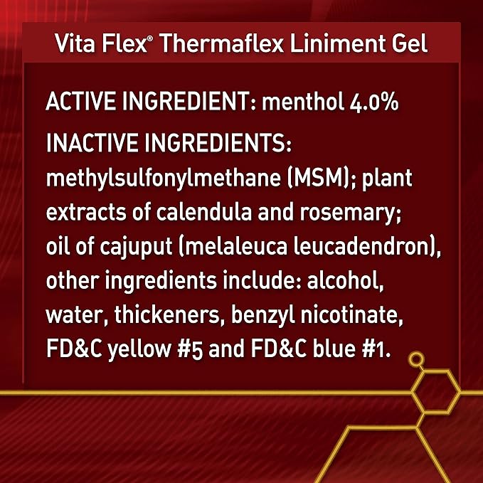 Thermaflex Liniment Gel for Sore Muscles and Joint Relief in Horses 12 Fluid Ounces