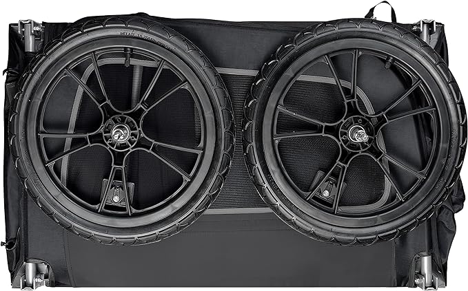 Retrospec Rover Waggin' Pet Bike Trailer - Small & Medium Sized Dogs Bicycle Carrier - Foldable Frame with 16 Inch Wheels - Non-Slip Floor & Internal Leash