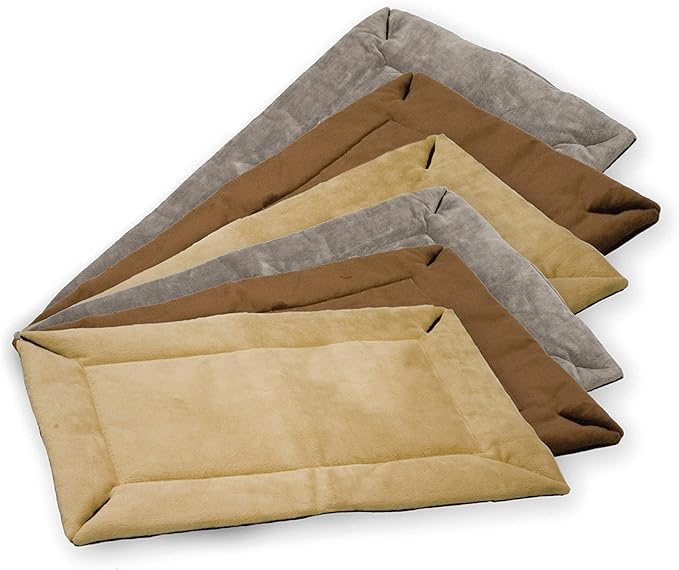 K&H Pet Products Self-Warming Crate Pad, Warming Dog Crate Bed, Machine Washable Dog Crate Mat, Tan X-Large 32 X 48 Inches