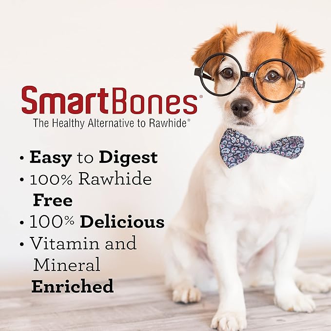 SmartBones Holiday Canes, 6 Count, Made with Real Chicken, Rawhide-Free Chews for Dogs