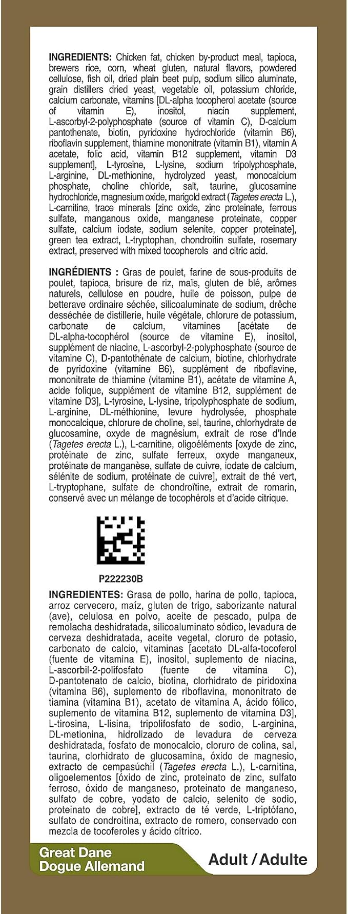 Royal Canin Great Dane Adult Dry Dog Food, 30 lb bag