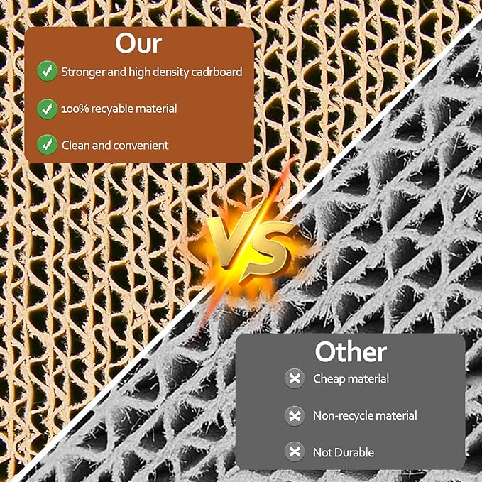 Splicing Cat Scratch Pad: Cat Scratchers for Indoor Cats, Cat Scratcher Cardboard, Cat Scratching Pad, Cat Scratching Post for Indoor Cats, Premium Scratch from Cats, Double-Sided Design