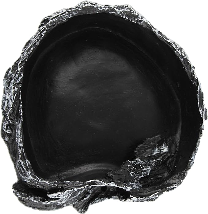 Pangea Medium Rock Food & Water Bowl Black
