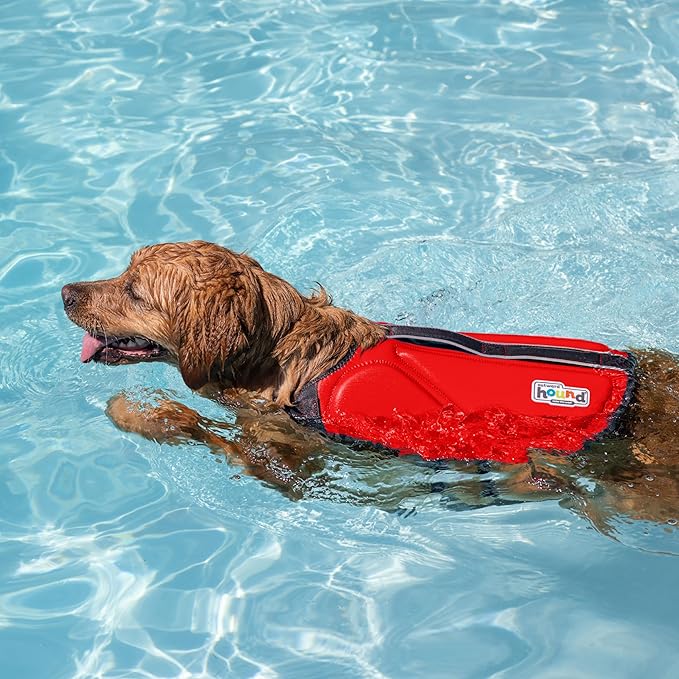 Outward Hound Dawson Swim Red Dog Life Jacket, Small