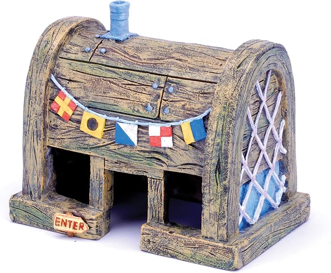 Penn-Plax Officially Licensed SpongeBob SquarePants® Fish Tank Decorations | SpongeBob’s Pineapple, Squidward Home, and The Crusty Crab Resin Figurines | Aquarium and Terrarium Décor