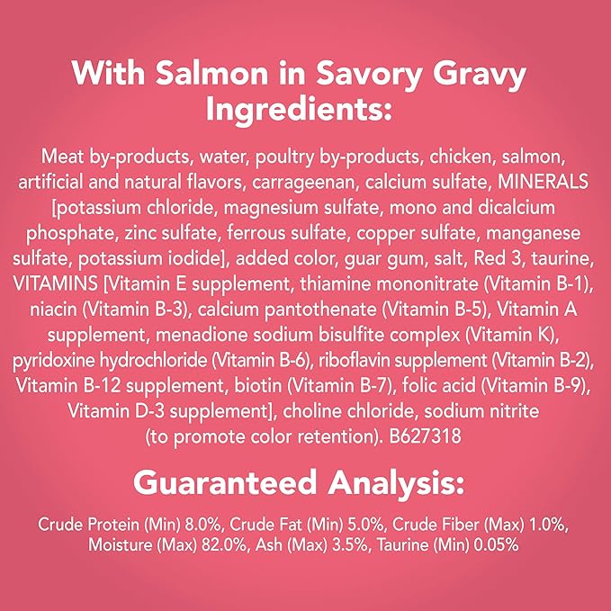 Purina Friskies Wet Cat Food Extra Gravy Pate With Salmon in Savory Gravy - (Pack of 24) 5.5 oz. Cans