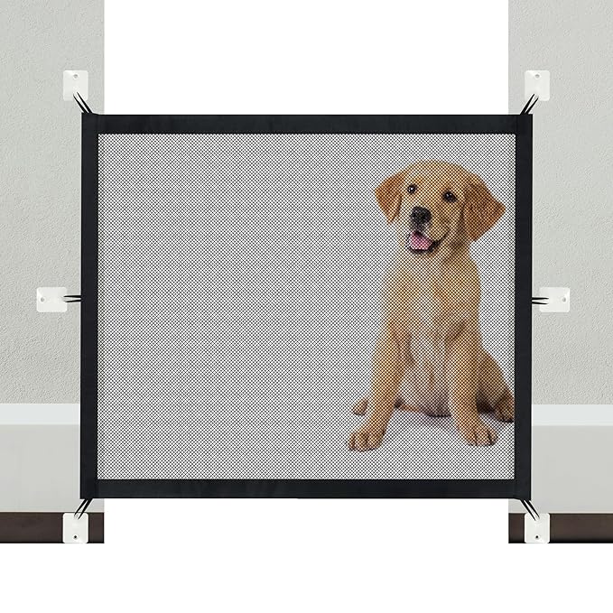 NWK Magic Pet Gate for The House Stairs Providing a Safe Enclosure for Pets to Play and Rest, 6 Loops Design (30'' X 43'')