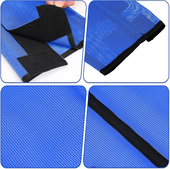 Jexine Set of 8 Mesh Fly Boots for Horse Loose Breathable Mesh Horse Boots Protective Horse Leg Wraps Horse Leggings for Preventing Flies and Mosquitoes Bites