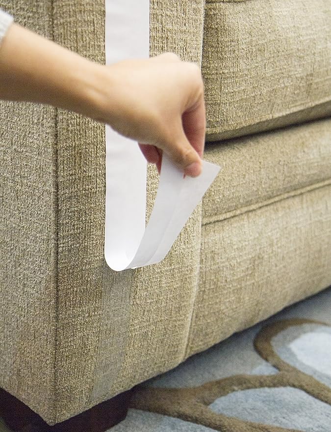 SmartyKat Scratch Not Scratch Deterrent Tape for Cats, Easy to Apply & Remove - White