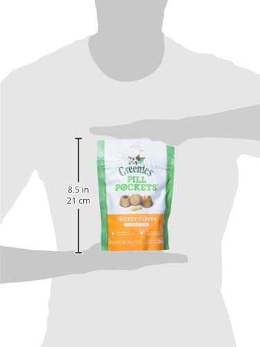 Greenies Pill Pockets for Dogs Capsule Size Natural Soft Dog Treats, Chicken Flavor, (6) 7.9 oz. Packs (180 Treats)