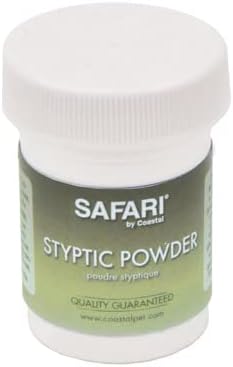 Coastal Pet Safari Pet Styptic Powder - Blood Clotting Powder for Pet and Dog First Aid Kit and Grooming - One Size