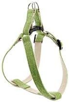 Cat Harness for Walking Escape Proof Linen Fabric Adjustable Pet Vest Harness Comfortable Soft Lightweight Harness for Cats and Dogs Green M