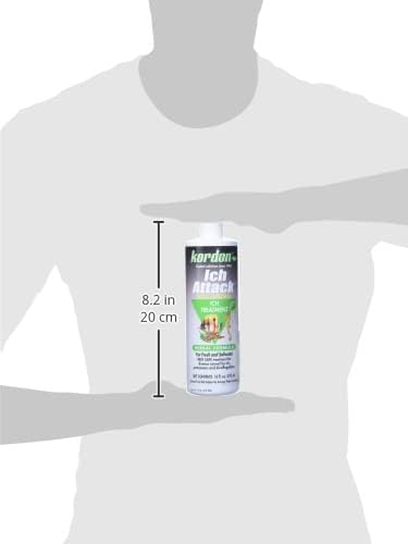 KORDON #39446 100% Natural and Herbal Formula Ich Attack-Ich Treatment for Aquarium, 16-Ounce, TEA COLOR