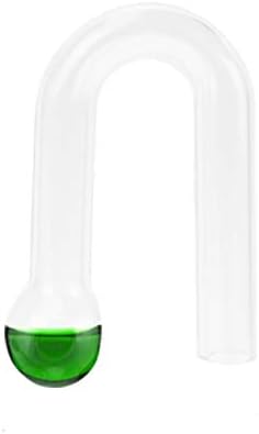 Senzeal Hang On CO2 Drop Checker Glass Aquarium Monitor CO2 Indicator for Planted Fish Tank