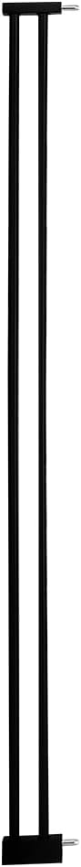Extra Tall Pet Gate 55.12" High Pressure Mounted 4.13" Wide Extension kit 1.37" Gap (4.13", Black)